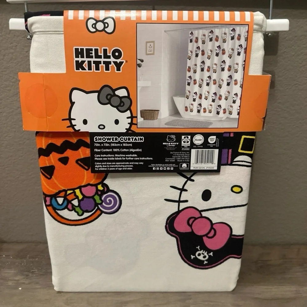 Sale! Hello Kitty Halloween Shower Curtain - Picture 2 of 4